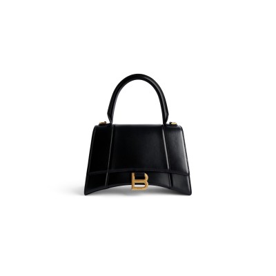 BALENCIAGA WOMEN'S HOURGLASS HANDBAG SMALL IN BLACK 5935461QJ4M1000 (22.9*15*9.9cm)